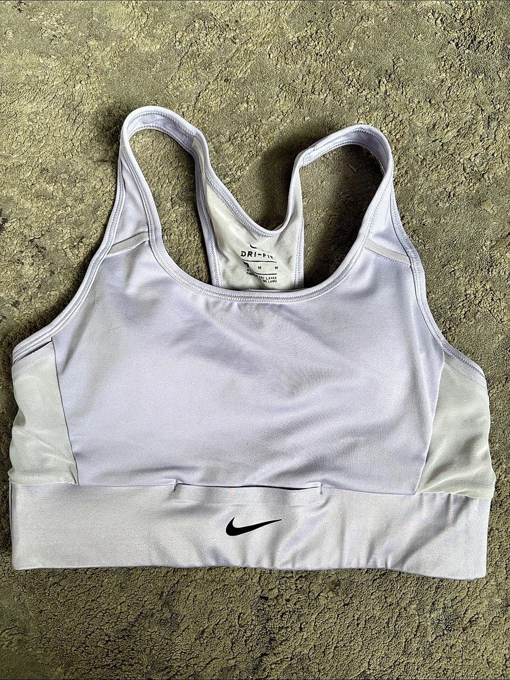 Nike Swoosh Medium Support Sports Bra White Size Medium